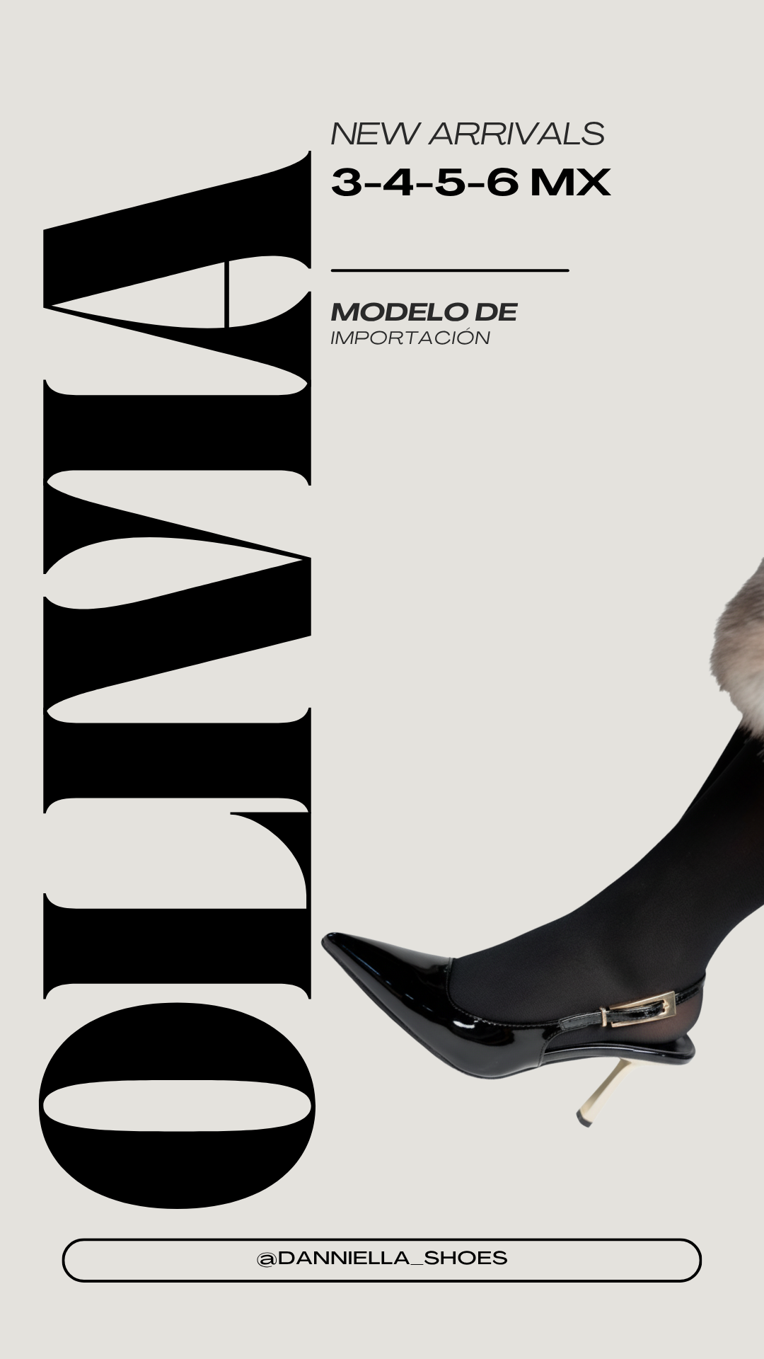Zapatilla "Olivia" negro