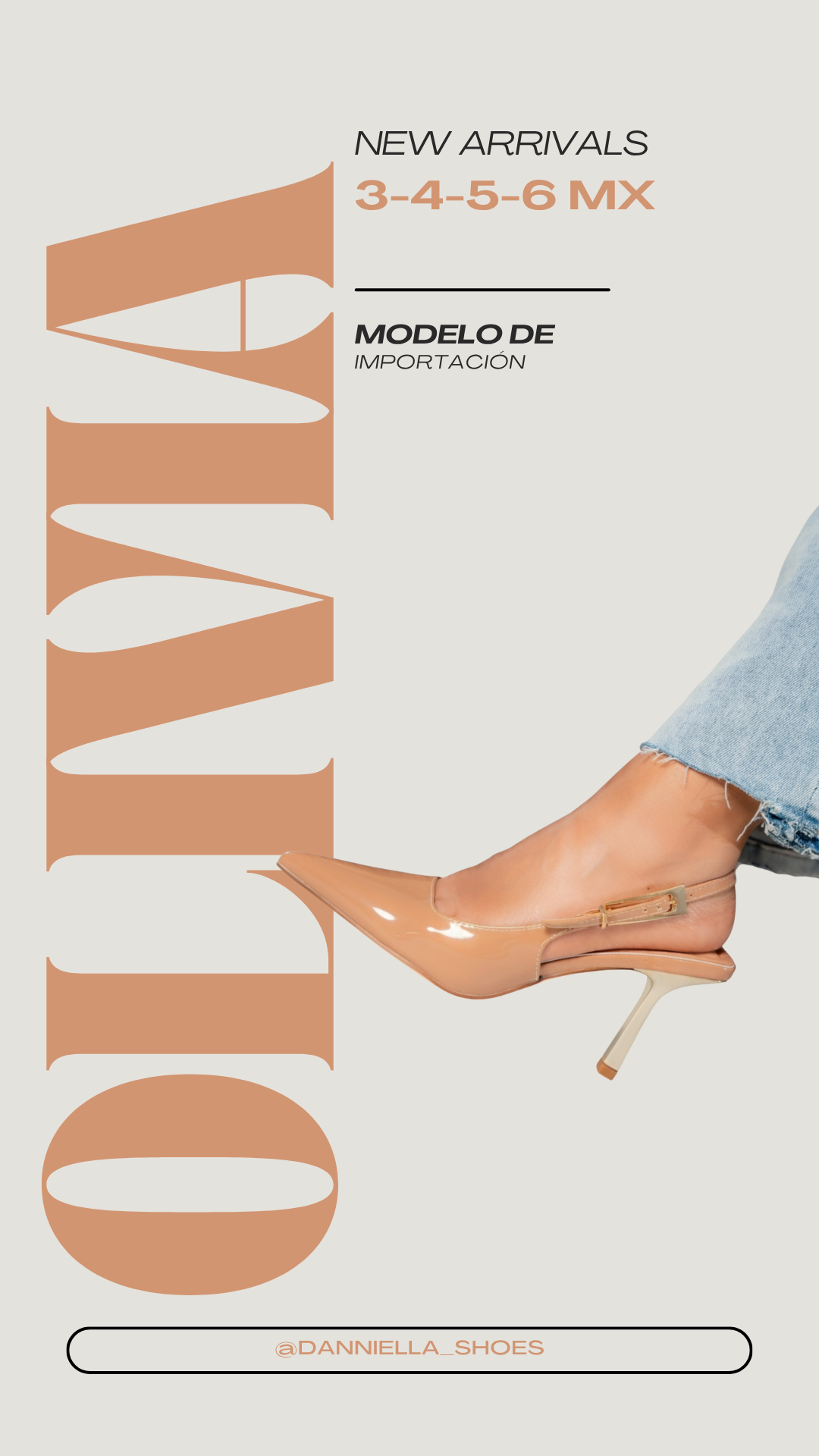 Zapatilla "Olivia" beige