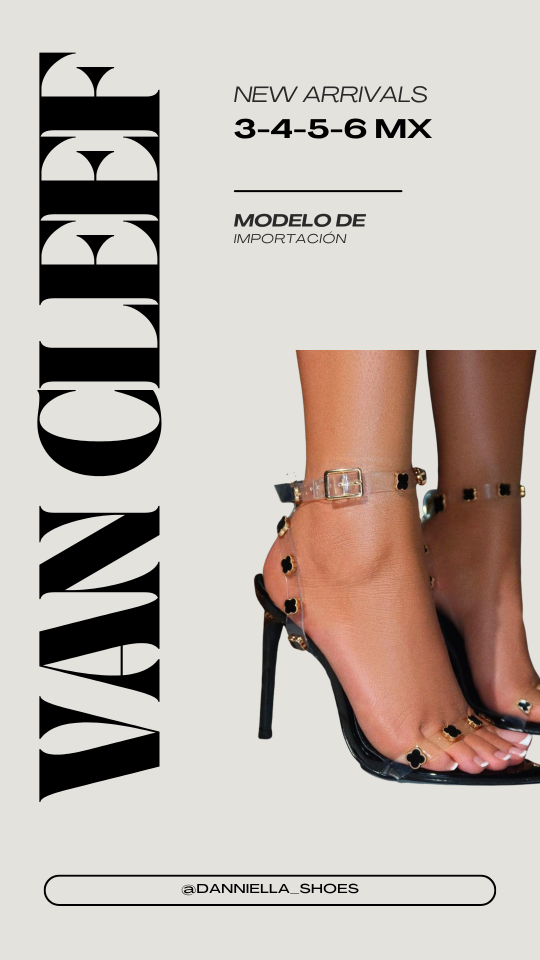Zapatilla "Van Cleef" negro