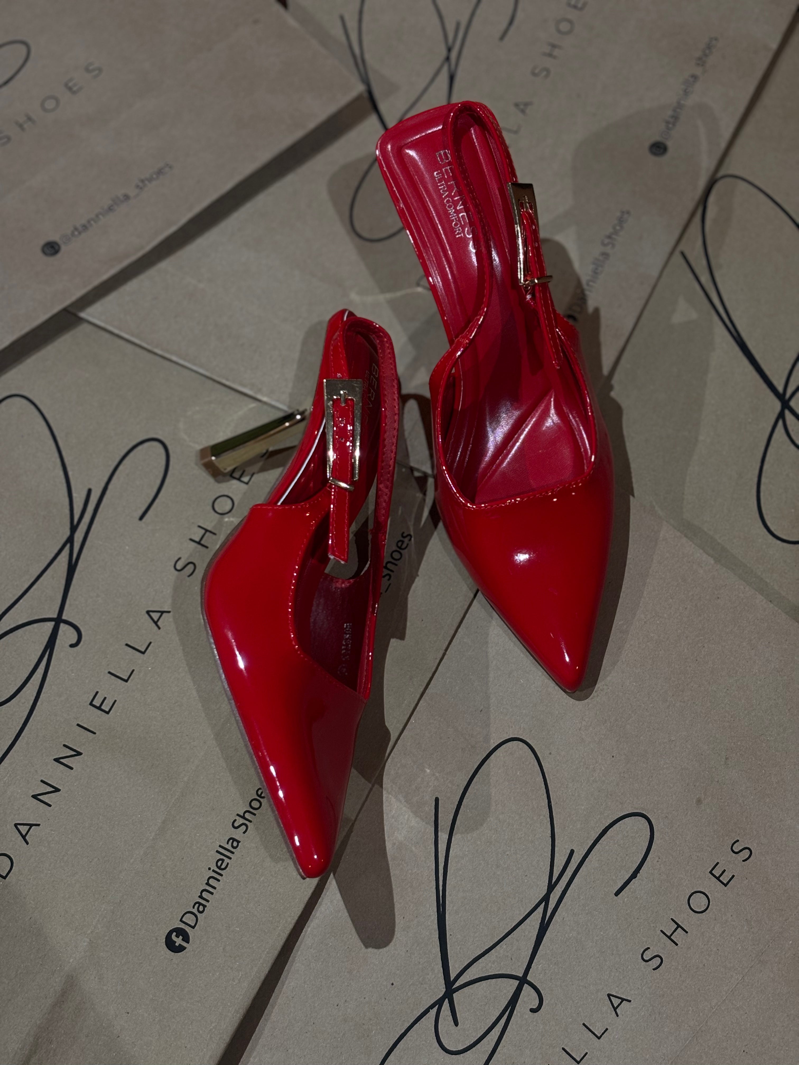 Zapatilla "Olivia" rojo