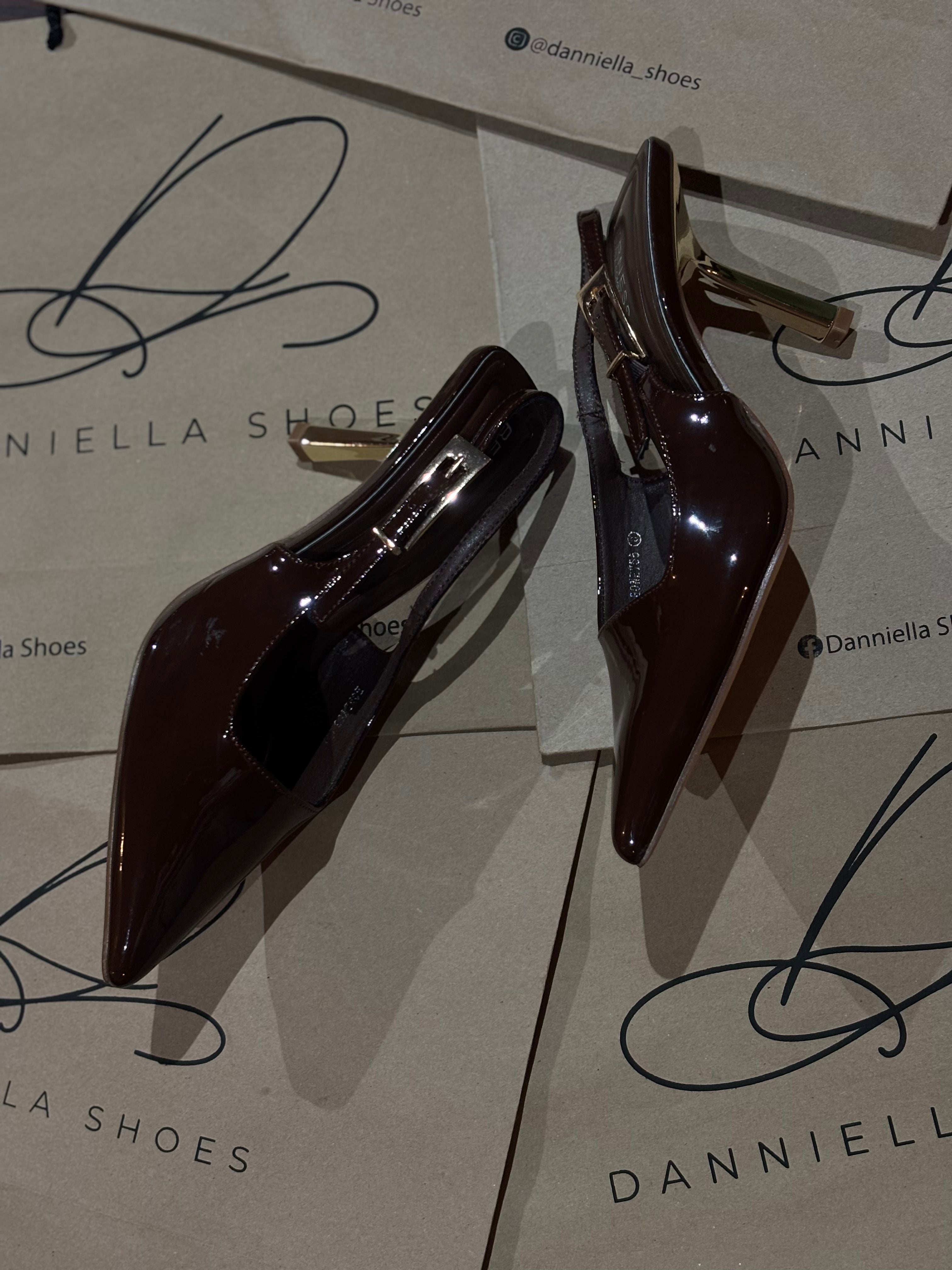 Zapatilla "Olivia" chocolate